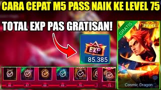 CARA CEPAT UPGRADE M5 PASS KE LEVEL 75! KLAIM SKIN YU ZHONG PRIME GRATIS!! - MOBILE LEGENDS