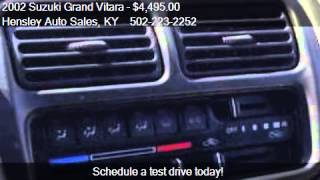 2002 Suzuki Grand Vitara Limited 4WD for sale in Frankfort,