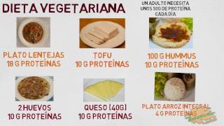 ALIMENTOS CON PROTEÍNAS DE DIETA VEGETARIANA Y VEGANA