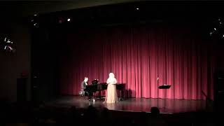 Joana Ciurash, singing aria "Casta Diva" from opera Norma by Bellini