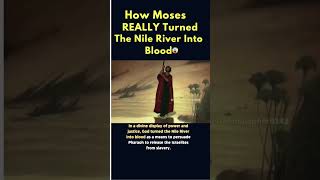 How Moses REALLY Turned The Nile River Into Blood 😱🤯🌊 #shorts #youtube #catholic #bible #fypシ