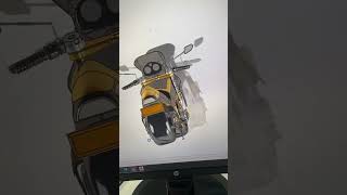 Bike design in solidworks subscribe for more videos #solidworks #simulation #3d #autocad