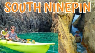 What makes South Ninepin Island's Sea Caves and Sea Arch so UNIQUE?