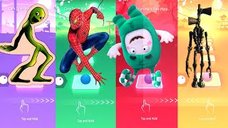 Alien Dance vs Spiderman vs Oddbods vs Siren Head Tiles Hop EDM Rush