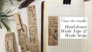 How To Make Hand-drawn Washi Tapes and Washi Strips