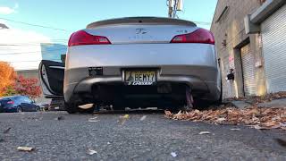 G37S Straight Pipe Exhaust Cold Start