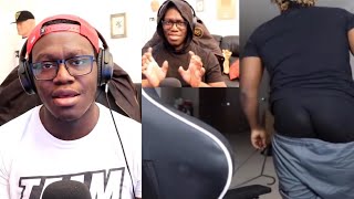 Deji reacts to weird edit of Thicc KSI