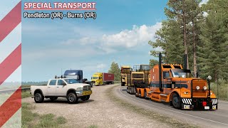 ATS | Special Transport | Pendleton (OR) - Burns (OR) | Kenworth W900 (8x4) | Timelapse