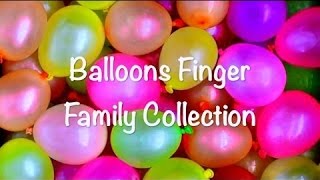 Finger Family Song for Learning Colors/Nursery Rhymes for Kids /Wet Balloons