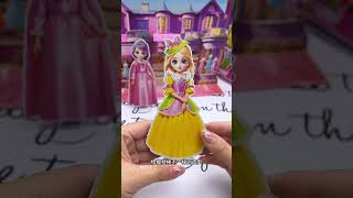 Little girls like dress up toys upgraded version, can be repeatedly pasted magnetic design