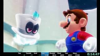 (1:13:36) Super Mario Odyssey any% speedrun