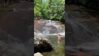 Sliding Rock In North Carolina, USA