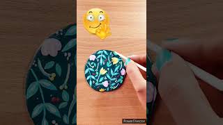 Diy floral coaster😍 #shorts #trending #viral #radhakrishnancrafter