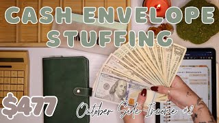 $447 Cash Envelope Stuffing | Etsy Paycheck + Uber Eats Income | 24 Year Old Budgets