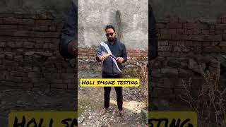 Holi Smoke colour testing #ytshorts #fatake #shortsfeed #experiment #holistash #shorts #trending