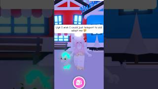 Teleporting to the OLD ADOPT ME 😳💗 #robloxshorts #roblox #robloxstory #adoptme #robloxedit #story