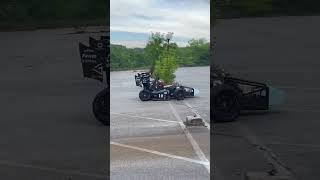 Formula Student car likes sliding in parking lots #shorts