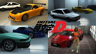 GTA V - My Garage Tour Initial D   !!