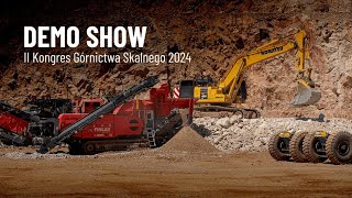 Pokaz maszyn Komatsu / Komatsu Demo Show - II Kongres Górnictwa Skalnego 2024