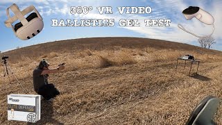 360 Video - Sig P365 380 + Sig V Crown 380acp 90gr JHP from 10 yards at Ballistics Gel