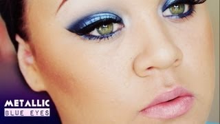 METALLIC BLUE EYES ϟ Sleek i-Divine Acid Palette