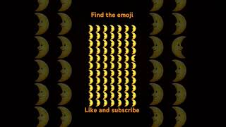 Find the diffrent emoji #emojichallengequiz