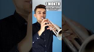 1 Day vs 10 Years of Playing Trumpet