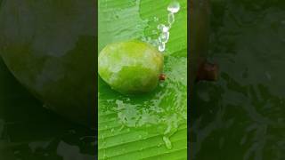 Raw Mango With salt and🤤 Chili#shots #কাঁচা আম মাখা #shortvideo