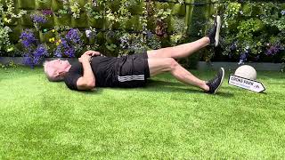 Supine hamstring alternating heel raise. Lower body pull. Prehab.