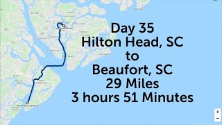 Hilton Head, SC to Beaufort, SC on a  36 Grand Banks