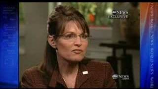 Palin FAILS 1st ABC Interview 9-11-08 Pt-2 Religion