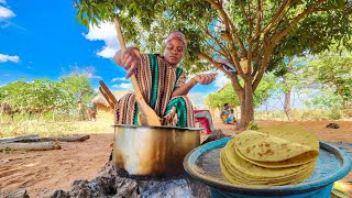 African village life | #cooking Most Delicious Traditional Food for Breakfast | Soft Easy Chapati