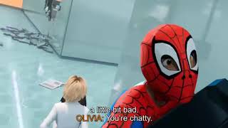 spider man into the spider verse - spider man fight wit doc ock - part 1 - cc