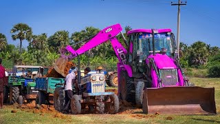 JCB 3dx Backhoe Loading Mud JCB eco Mud leaving work in farm JCB video JCB cartoon #jcb #jcbvideo