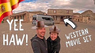 WILD WEST MOVIE SETS IN FORT BRAVO // Winter in SPAIN with a camper