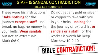 Bible Contradiction - Staff & Sandal - Arrow of Guided One - Rev 0