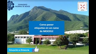 Insertar etiquetas en curso de MOODLE