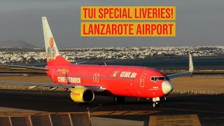 Lanzarote Airport Spotting ✈ TUI Special Livery Boeing 737s