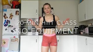 20 MIN HIIT SESSSION | NO EQUIPMENT | KATE ERRINGTON