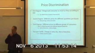 NEIU ECON Lecture Series 3 (Part 8): PRICE DISCRIMINATION