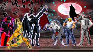 Vampire Team VS. Wolf Team | MUGEN