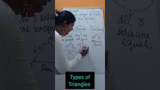 Types of Triangle on the basis of sides #triangle #youtubeshorts #shorts #ssc #chsl #cgl #geometry