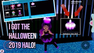 I Got The Halloween 2019 Halo In royale High!/Rip My Inventory..