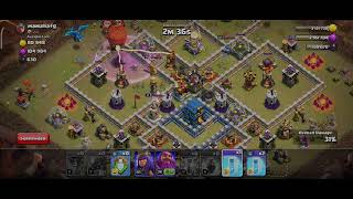 War Attack of Electro Dragons | Not Timed Perfectly || Clash of Clans