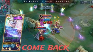 mlbb mobile legends gusion solo rank push gusion come back combo