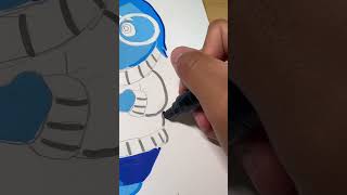 Drawing Sadness from Inside Out 2 with posca markers! #subscribe #posca #art