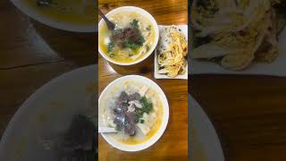 Lamb Noodles and Beef Noodles, cold vegetables for dinner,Henan cuisine