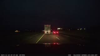 SUV forgets to turn on his lights near Dallas,TX