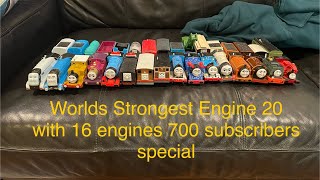 Worlds Strongest Engine 20 with 16 engines 700 subscribers special