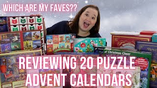 Reviewing ALL of my Jigsaw Puzzle Advent Calendars // My top picks and which should you Avoid!